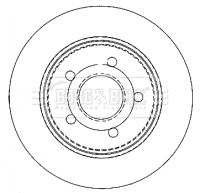 BORG & BECK Тормозной диск BBD4476